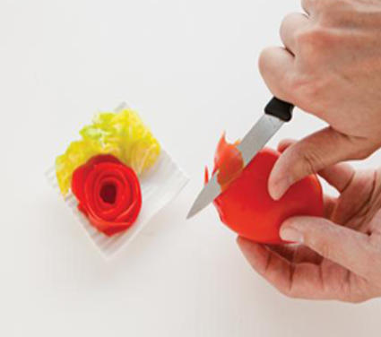 Corte en forma de flor