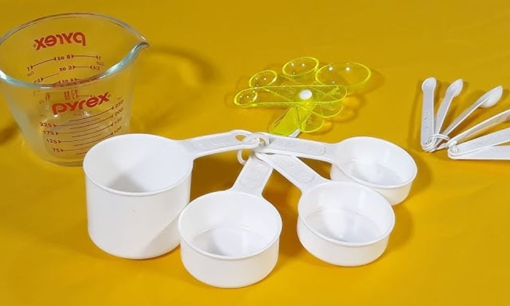 Tazas medidoras en gramos