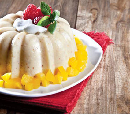 Resultado de imagen para ensalada de frutas con gelatina de almendras