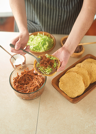 tostadas de tinga