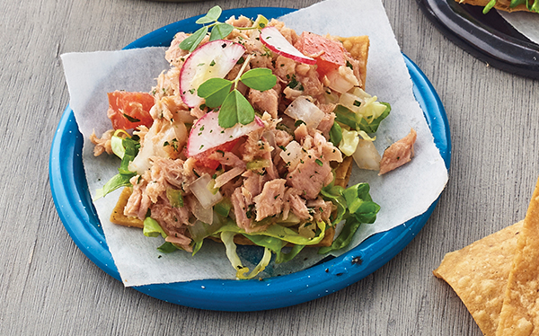 tostadas de ceviche de atún