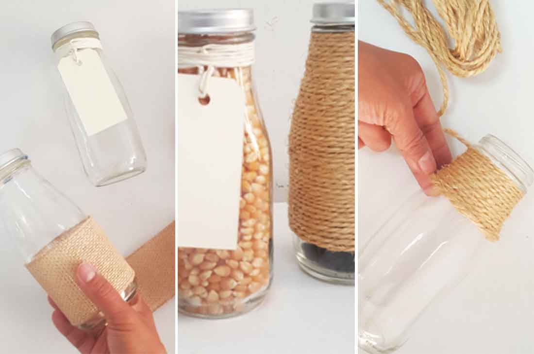 Cómo hacer un especiero con frascos de vidrio reciclados