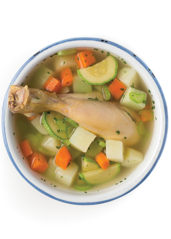 receta de caldo de pollo