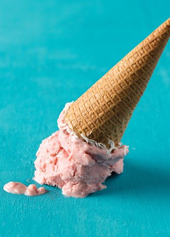 Receta de helado de fresa natural - Receta de postres fáciles