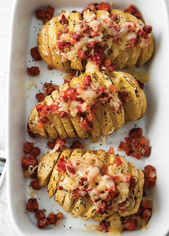 papas al horno con chorizo