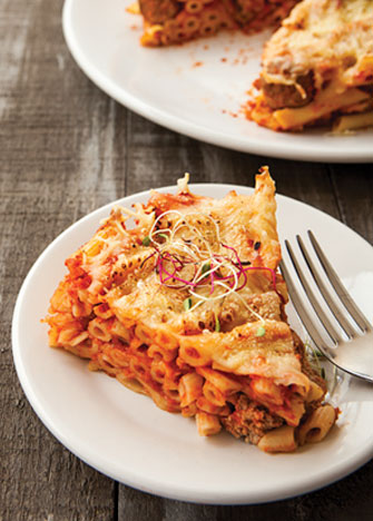 pastel de pasta con albóndigas