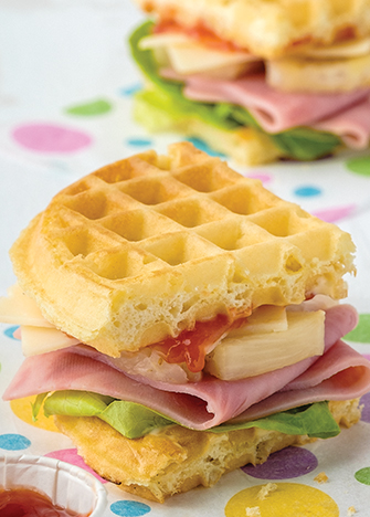 sándwiches wafleados