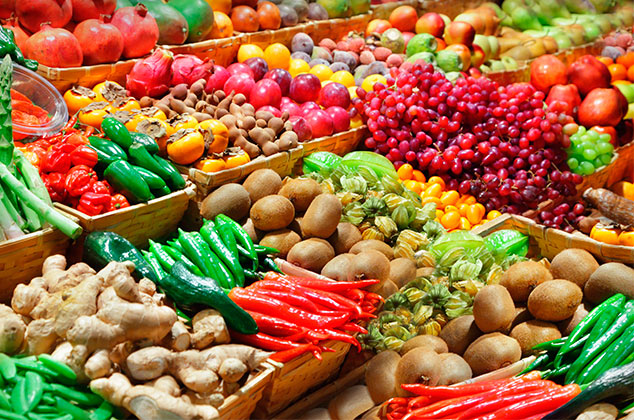 frutas y verduras frescas