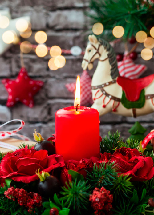 Centros de mesa para navidad y año nuevo: flores de papel