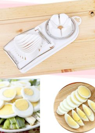 cortador 2 en 1 para huevo cocido - utensilios para cocinar huevos