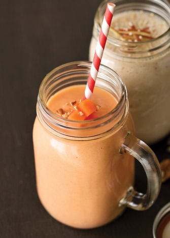 licuado de papaya y nueces