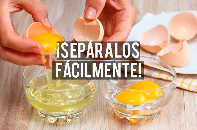 4 trucos facilísimos para separar la clara y yema de huevo