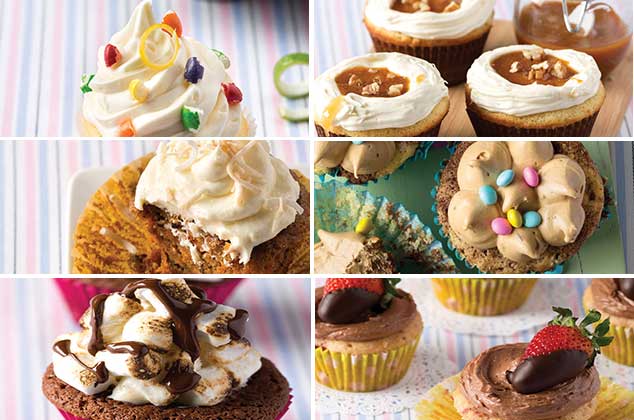 6 exquisitas recetas de cupcakes con cubiertas de diferentes sabores