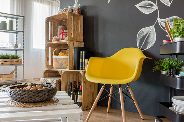8 tips para decorar tu cocina con huacales (guacales) y palets