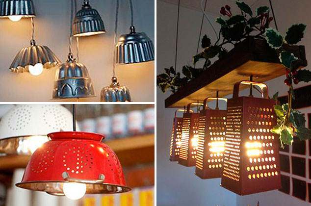8 increíbles ideas de lámparas para cocina con poco dinero