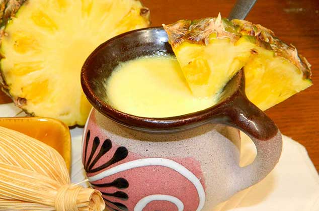 cómo hacer atole de piña, receta tradicional