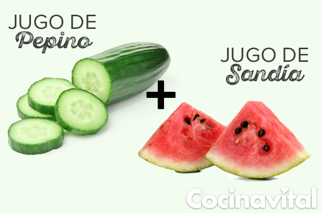 mascarillas naturales para piel grasa - jugo de pepino y sandía