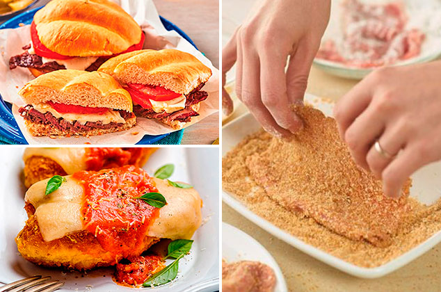 10 deliciosas recetas para preparar milanesas de res y pollo