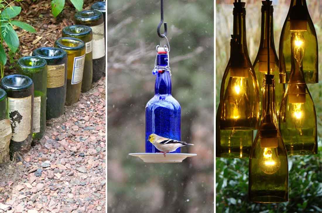 10 ideas creativas para reciclar las botellas de vidrio