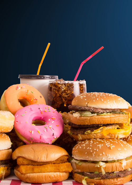 Alimentos que te hacen sudar más: alimentos hipercalóricos