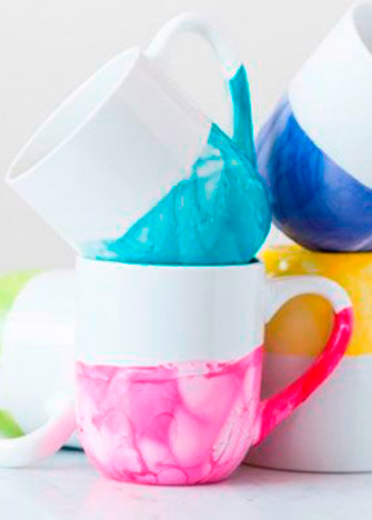 Ideas para decorar tazas con esmalte de uñas