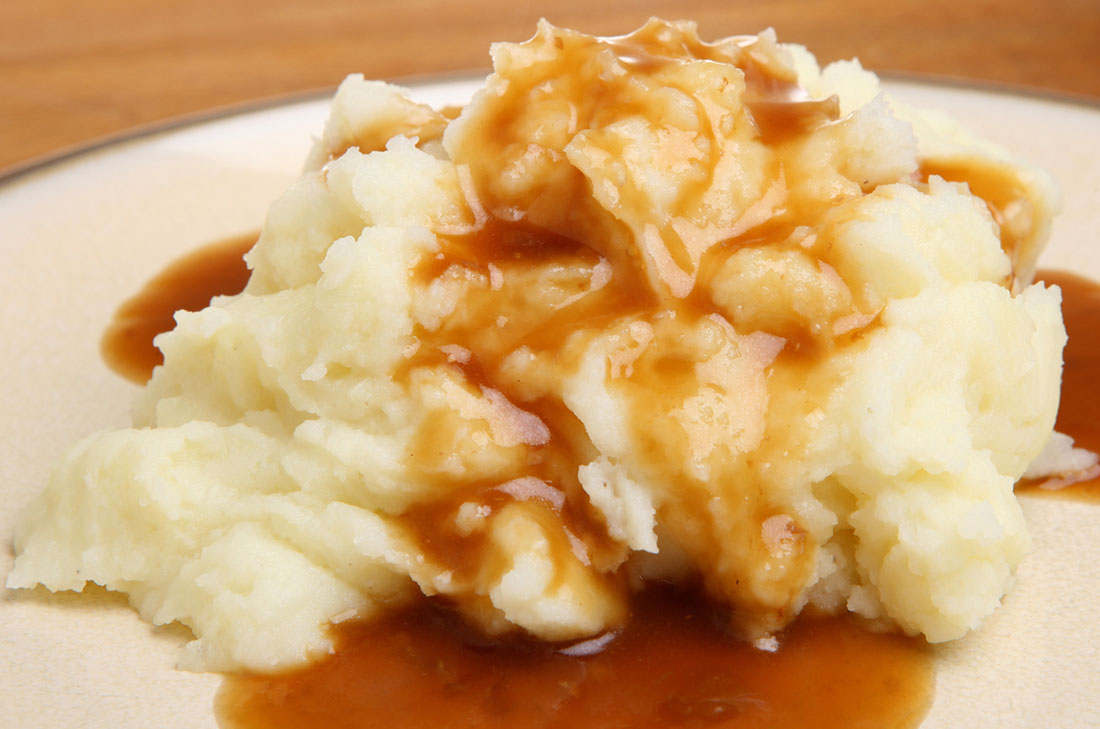 Descubrir 73+ imagen pure de papa con gravy receta