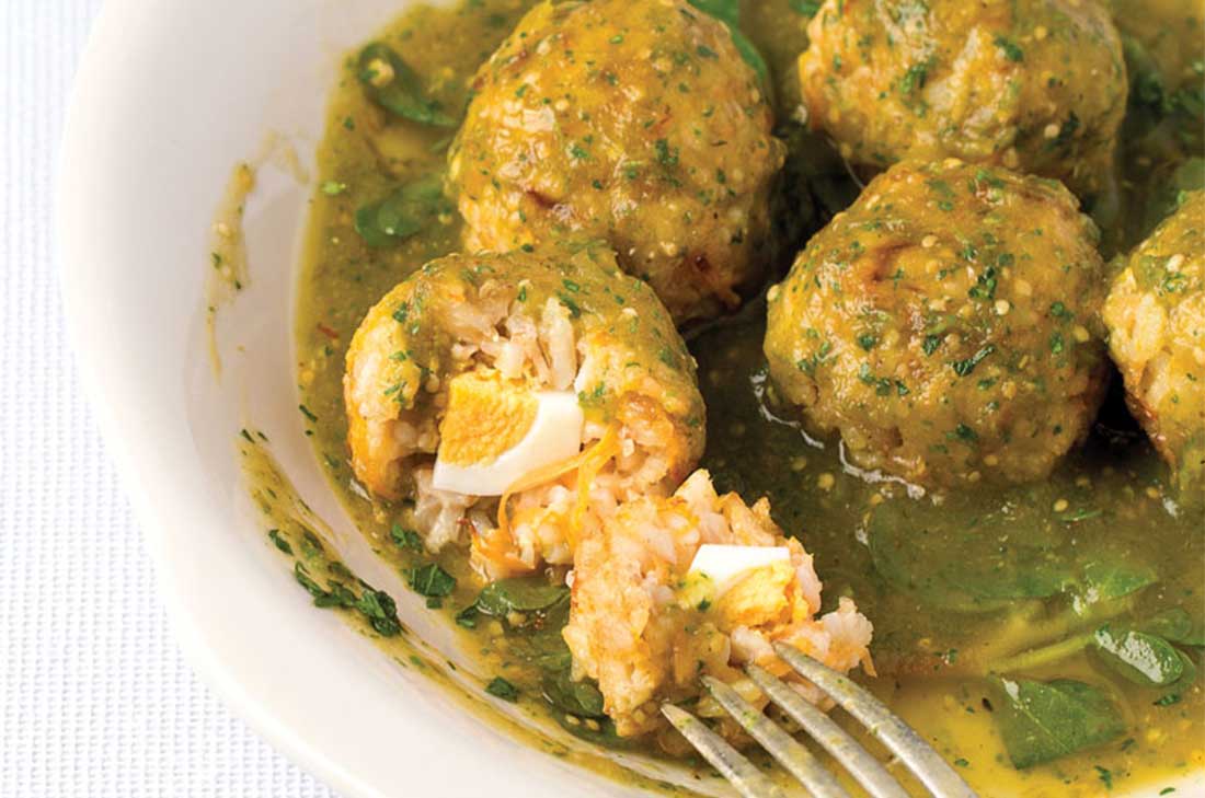 Cómo hacer Albóndigas de avena en salsa verde - Receta ligera