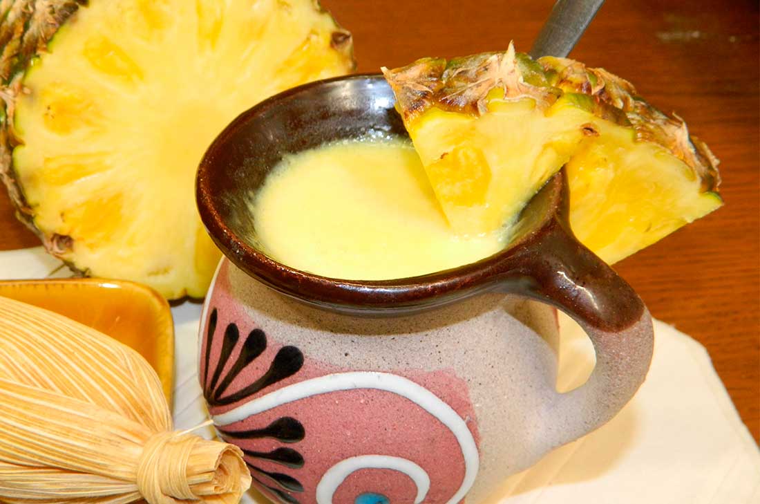 Arriba 54+ imagen receta de atole de piña mexicano