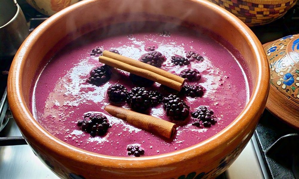 Atole de zarzamora