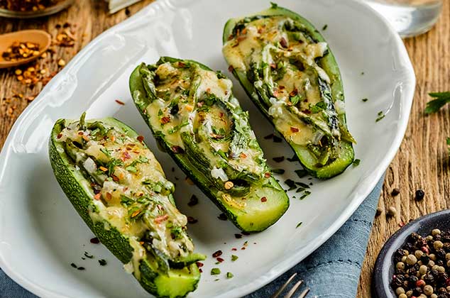 calabacitas gratinadas con rajas