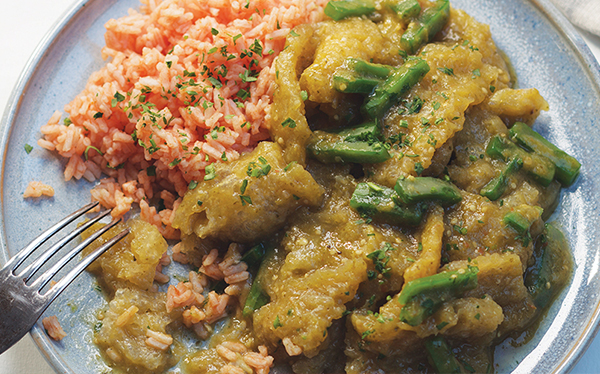 Chicharrón en salsa verde