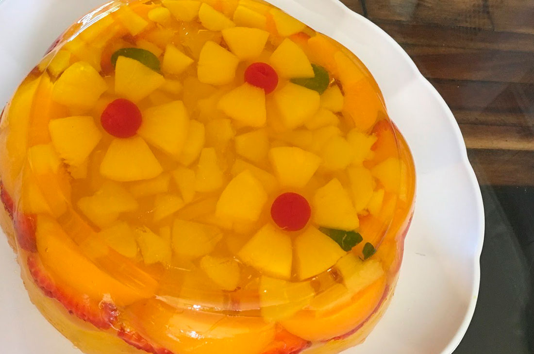 Cómo hacer Gelatina festín de frutas casera | Receta