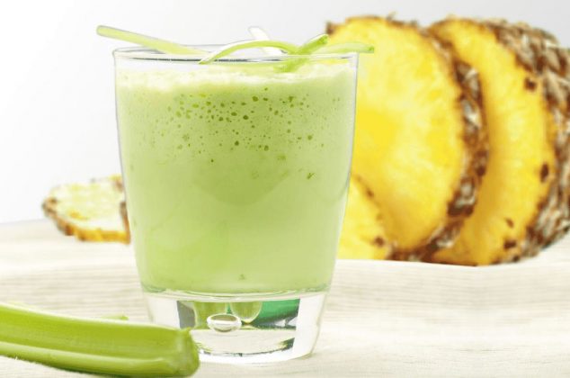 Receta de Licuado o Jugo de nopal, piña y papaya