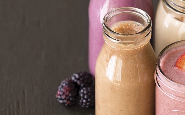 Licuado de mamey con leche y esencia de vainilla