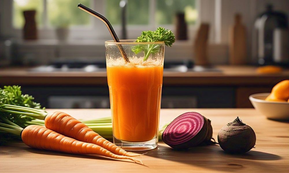 Receta de jugo de 8 verduras