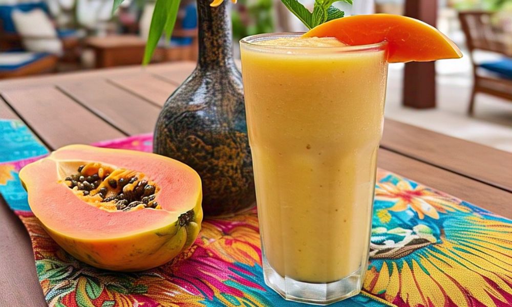 Receta de licuado de papaya
