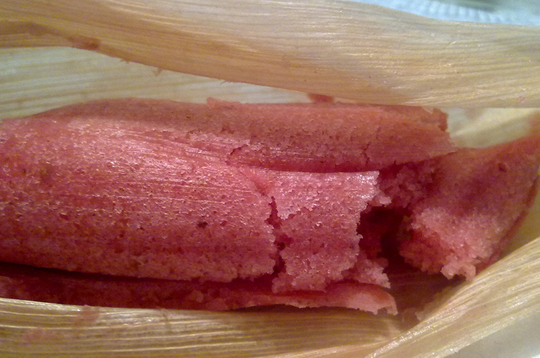 Tamales de mermelada de fresa | Tamal dulce