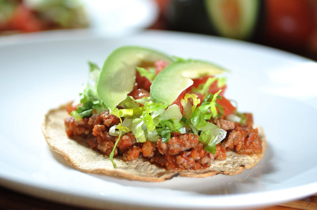 Tostadas de picadillo