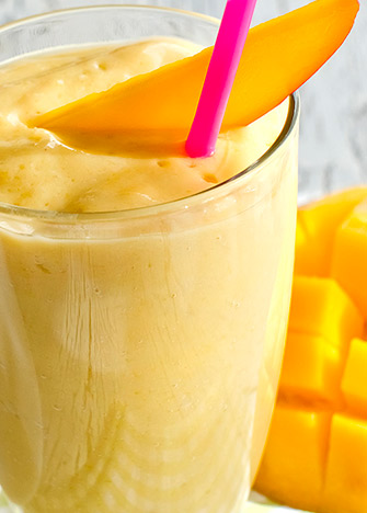 Licuado de mango con coco