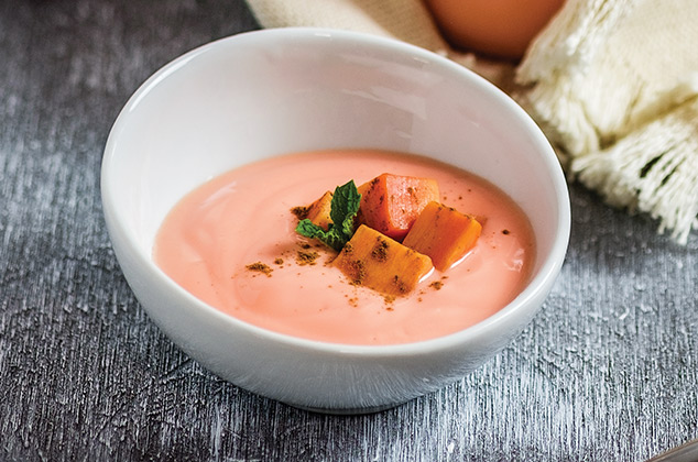 Yogurt de mamey casero