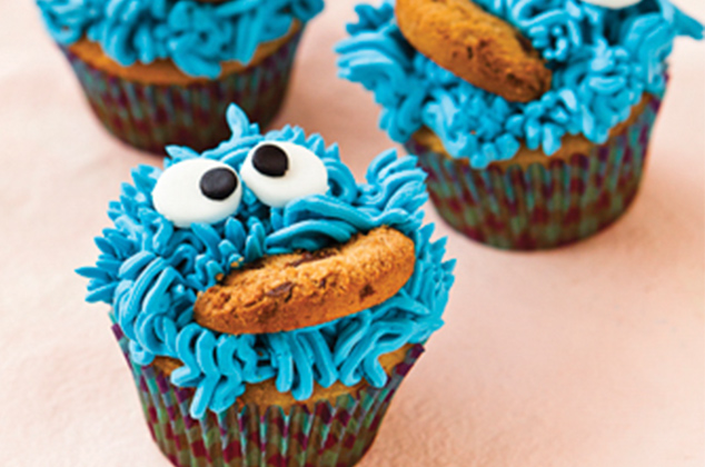 Cupcakes del Monstruo de las Galletas - PequeRecetas