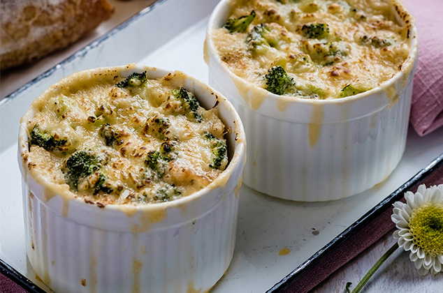 Cómo se hace el budín de brócoli y gouda al horno receta fácil