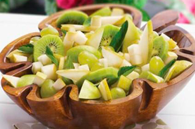 Ensalada de fruta verde