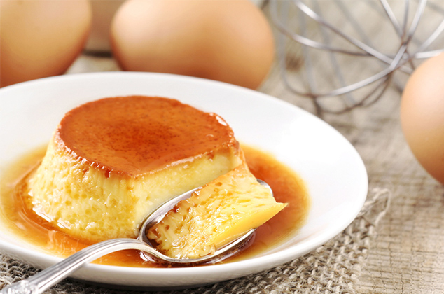 Flan de queso de cabra