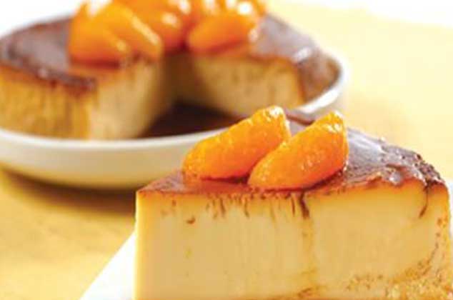 Flan de mandarina