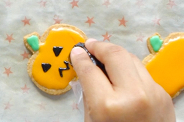 Galletas de mantequilla decoradas para Halloween