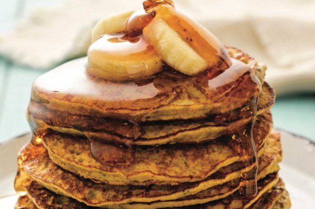 Receta de hotcakes de chía y plátano - Recetas de hot cakes
