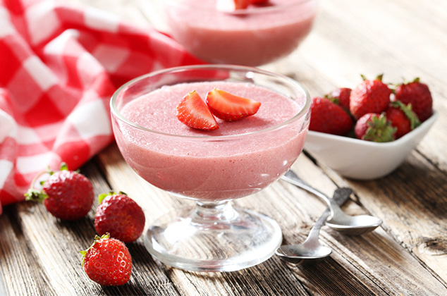 Mousse de fresa y yogurt