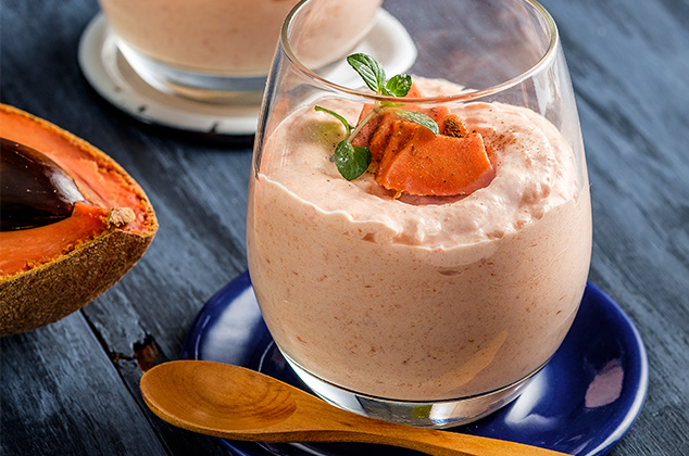 Mousse de mamey con canela