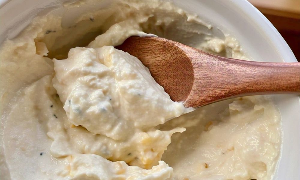 Receta de dip de queso y ajo
